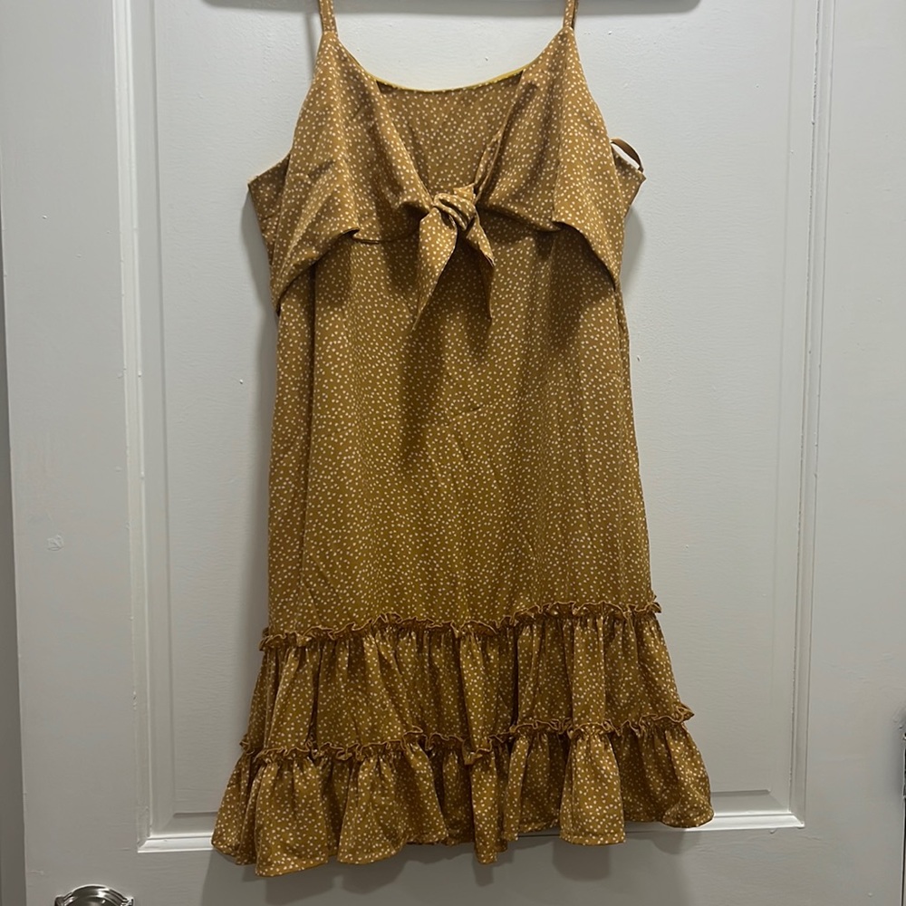 YELLOW POLADOT SUNDRESS